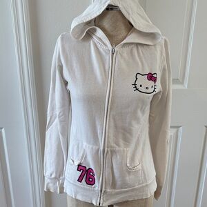 Hello Kitty jacket with hood. White size S/CH